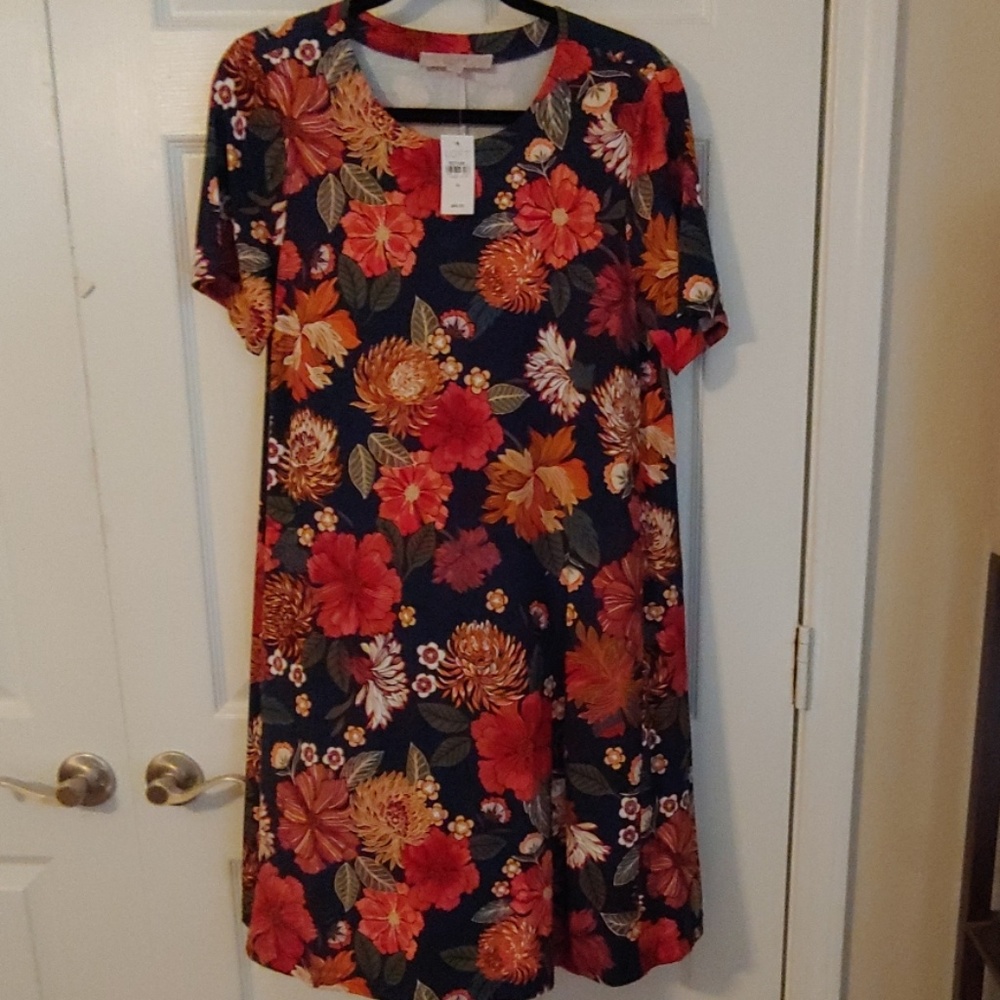 Loft Floral T Shirt Dress